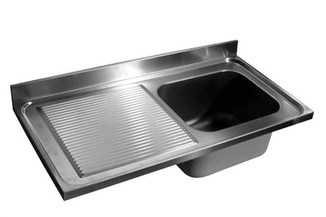 Combisteel 600 Sink Unit Table Top 2 Right 2000 - 7013.1405 Inset Sink Bowls Combisteel   