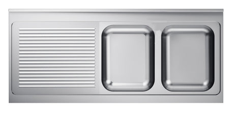 Combisteel 600 Sink Unit Table Top 2 Right 2000 - 7013.1405 Inset Sink Bowls Combisteel   