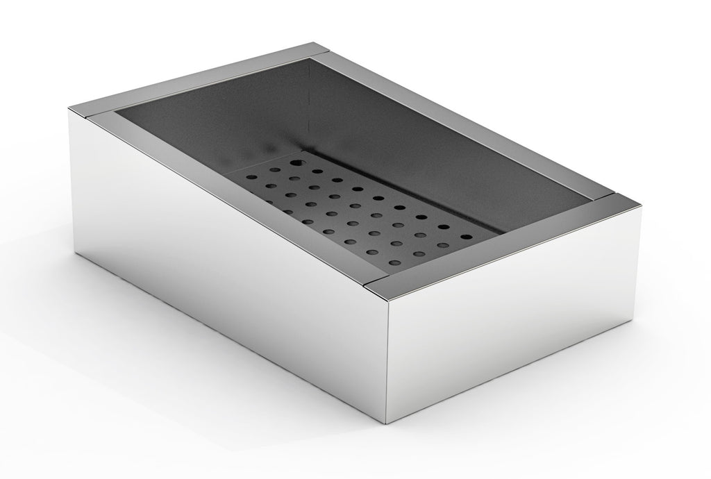 Combisteel Crushed Ice Bin Incline 1/1 GN Aisi 304  Drain On The Operating Side - 7013.2780 Combisteel Accessories & Spare Parts Combisteel   