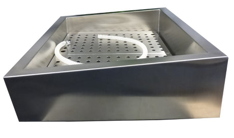 Combisteel Crushed Ice Bin Incline 3/1 GN Aisi 304  Drain On The Operating Side - 7013.2790 Combisteel Accessories & Spare Parts Combisteel   