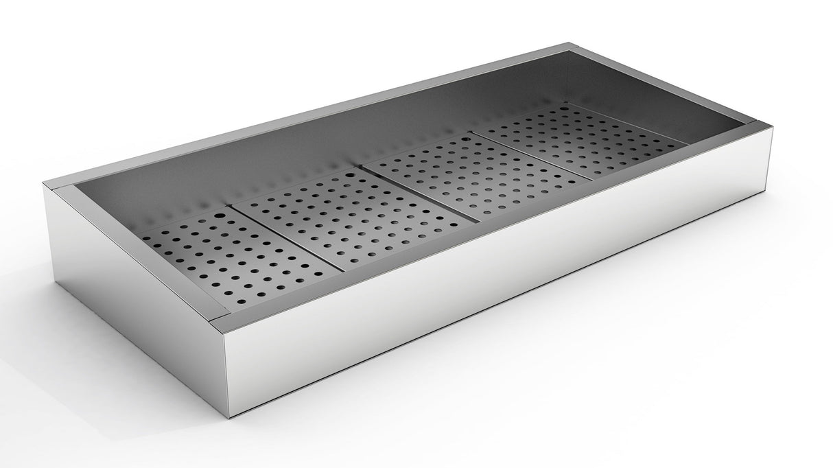 Combisteel Crushed Ice Bin Incline 4/1 GN Aisi 304  Drain On The Operating Side - 7013.2795 Combisteel Accessories & Spare Parts Combisteel   