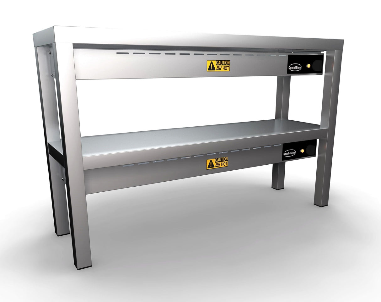 Combisteel Double Tier Ceramic Heated Overshelf 1200mm Wide 6 x 250W Elements - 7020.0735 Heated Gantry Chef's Rack Combisteel   