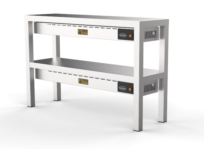 Combisteel Overshelf Ceramic Heated Gantry 2 Levels 1400 With 8 Heaters Of 250W | 7020.0740 Heated Gantry Chef's Rack Combisteel