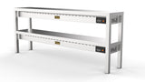 Combisteel Overshelf Ceramic Heated Gantry 2 Levels 1600 With 8 Heaters Of 250W | 7020.0745 Heated Gantry Chef's Rack Combisteel