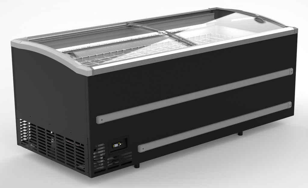 Combisteel Supermarket Chest Freezer Black 2500 *Transport On Request* - 7072.0020 Display Chest Freezers Combisteel