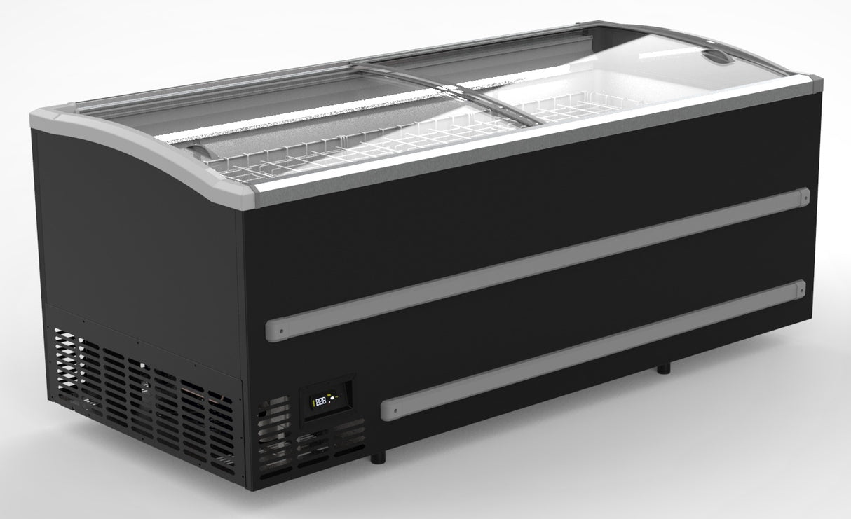 Combisteel Supermarket Chest Freezer Black 2500 *Transport On Request* - 7072.0020 Display Chest Freezers Combisteel