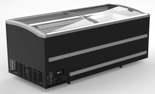 Combisteel Supermarket Chest Freezer Black 2500 *Transport On Request* - 7072.0020 Display Chest Freezers Combisteel