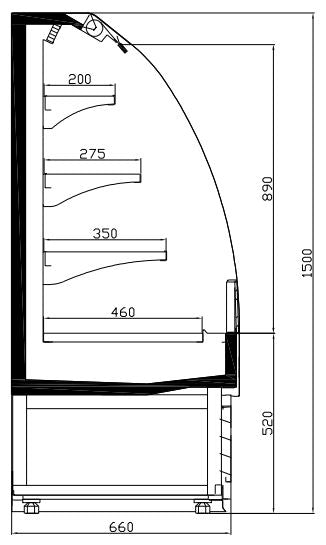 Combisteel Cold Display 1.5 - 7080.0015 Refrigerated Floor Standing Display Combisteel   