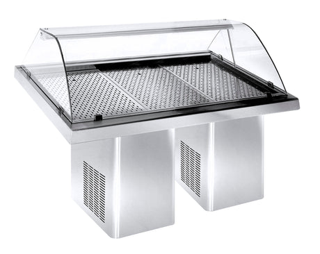 Combisteel Refrigerated Fish Display 1.9m Wide | 7083.0015 Fish Serve Over Counters Combisteel