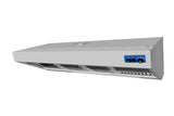 Combisteel 900mm Deep Extraction Hood 2400mm Wide With Motor, Filters & LED Lights | 7088.0025 Kitchen Canopies & Cooker Hoods Combisteel