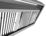 Combisteel 900mm Deep Extraction Hood 1600mm Wide With Motor, Filters & LED Lights | 7088.0015 Kitchen Canopies & Cooker Hoods Combisteel