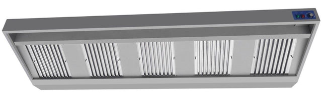 Combisteel 900mm Deep Extraction Hood 3000mm Wide With Motor, Filters & LED Lights *TRANSPORT ON REQUEST* | 7088.0030 Kitchen Canopies & Cooker Hoods Combisteel
