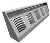 Combisteel 900mm Deep Extraction Hood 3000mm Wide With Motor, Filters & LED Lights *TRANSPORT ON REQUEST* | 7088.0030 Kitchen Canopies & Cooker Hoods Combisteel