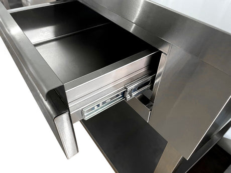 Combisteel 1250mm Stainless Steel Coffee Work Station Unit with Drawers & Storage | 7088.1005 Back Bar Coffee Units Combisteel