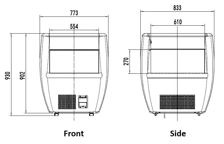Combisteel Cooling Island 0.7 - 7090.0030 Refrigerated Merchandisers Combisteel   