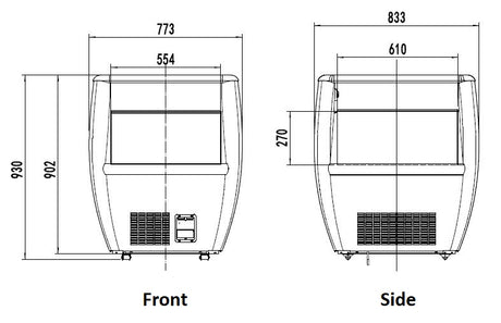 Combisteel Cooling Island 0.7 - 7090.0030 Refrigerated Merchandisers Combisteel   