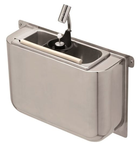 Combisteel Sink For Ice Cream Scoop With Scoop Shower 410X120X270  With Water Drain Hole, Water Connection And Overflow Pipe - 7108.0035 Combisteel Accessories & Spare Parts Combisteel   