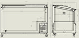Combisteel Chest Freezer Glass Cover 397 L - 7151.1010 Display Chest Freezers Combisteel   