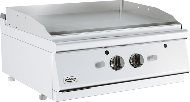 Combisteel Gas Counter Top Frying Griddle 2 Burner 800mm Wide - 7178.0230 Gas Griddles Combisteel   