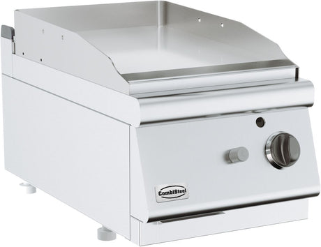 Combisteel Gas Counter Top Frying Griddle Chrome Plated Single Burner 400mm Wide - 7178.0255 Gas Griddles Combisteel   