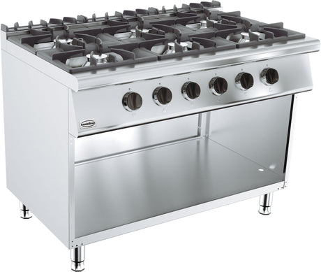 Combisteel Base 700 Gas Range 6 Burner - 7178.0410 4 & 6 Burner Ovens Combisteel   