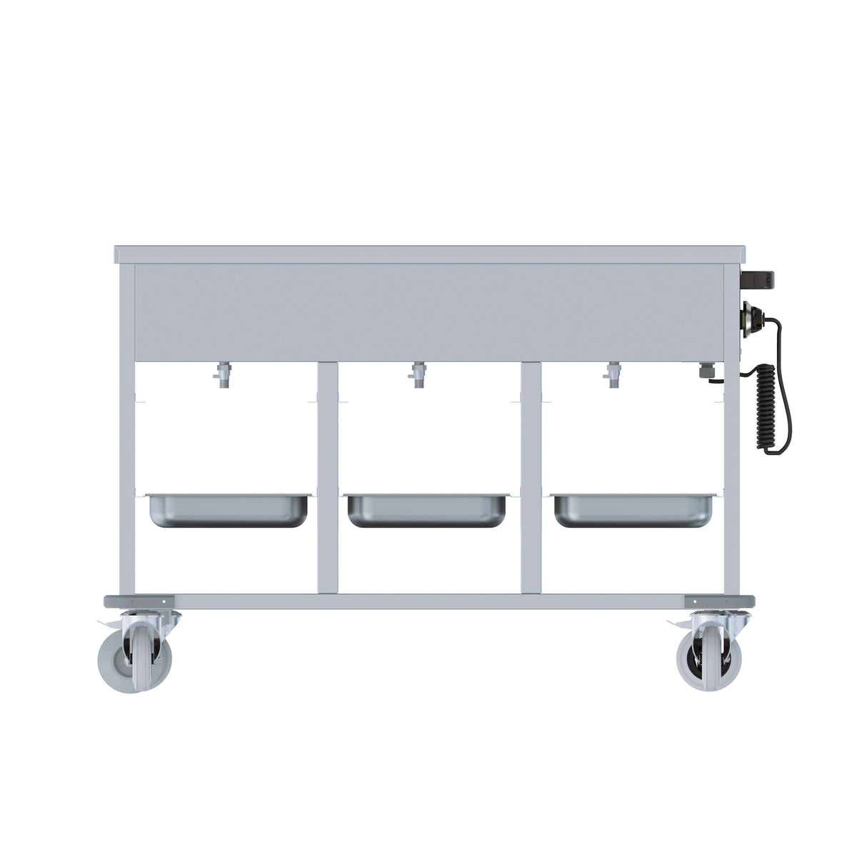 Combisteel Mobile Bain Marie 3 x 1/1 GN Heated Electric Servery | 7178.1160 Bain Maries Combisteel