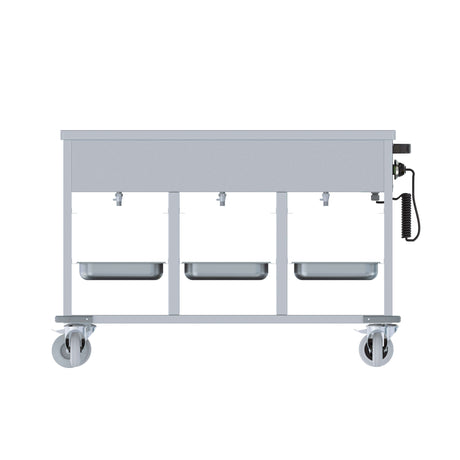 Combisteel Mobile Bain Marie 3 x 1/1 GN Heated Electric Servery | 7178.1160 Bain Maries Combisteel