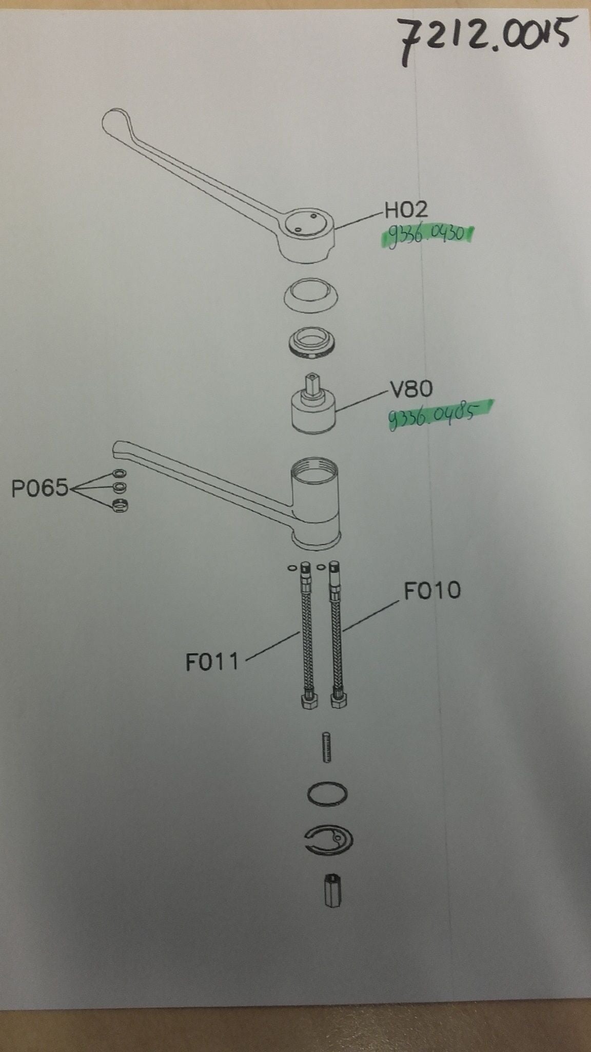 Combisteel Faucet With Elbow Operation - 7212.0015 Mixer Taps Combisteel   