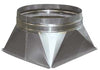 Combisteel Square To Round Converter Diameter 300 - 7222.0530 Aluminium Pipe Extraction Ducting Combisteel   