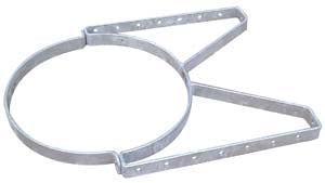 Combisteel Wall Mount Bracket Diameter 355 - 7224.0355 Aluminium Pipe Extraction Ducting Combisteel   