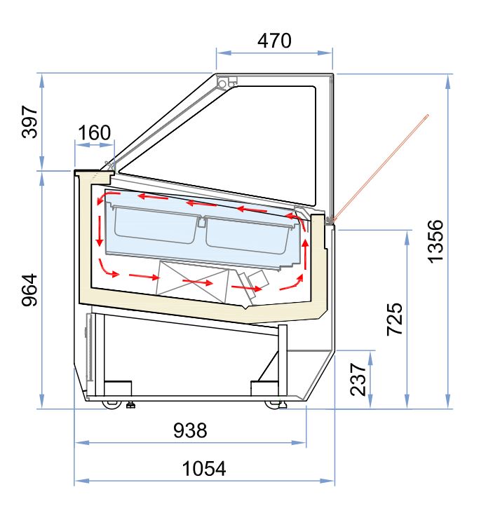 Combisteel Ice Cream Display Millenium 16 - 7295.0045 Ice Cream Display Freezers Combisteel   