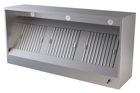 Combisteel 1000mm Wall-Mounted Extraction Hood – Box Model Commercial Ventilation Unit | 7333.0630 Kitchen Canopies & Cooker Hoods Combisteel