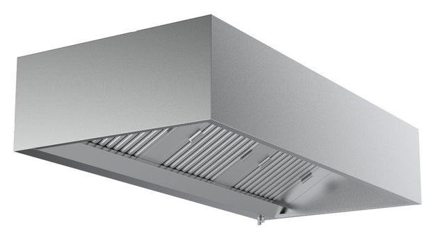 Combisteel 2400mm Wall-Mounted Extraction Hood – Box Model Commercial Ventilation Unit *Transport On Request* | 7333.0650 Kitchen Canopies & Cooker Hoods Combisteel