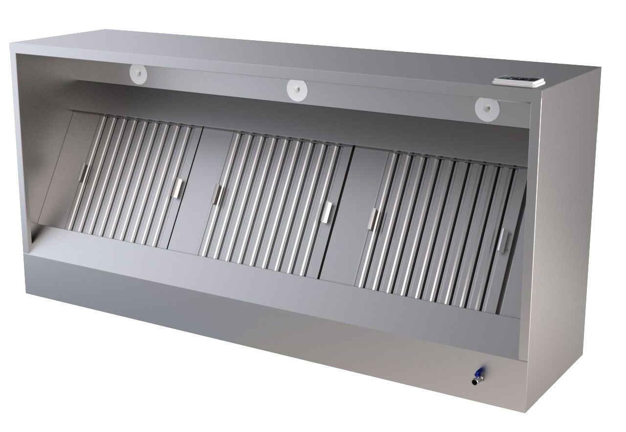Extraction Kitchen Box Combisteel Stainless Steel Wall-Mounted Extraction Hood Box Complete ...