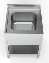 Combisteel Commercial Stainless Steel Sink Single Bowl 700mm Wide | 7333.0815 Single Bowl Sinks Combisteel