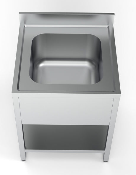 Combisteel Commercial Stainless Steel Sink Single Bowl 700mm Wide | 7333.0815 Single Bowl Sinks Combisteel