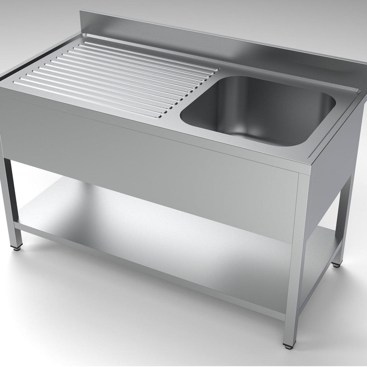 Combisteel Stainless Steel Sink Single Right Hand Bowl 1400mm Wide ...