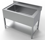 Combisteel Extra Wide Single Pot Wash Catering Sink 1200mm - 7333.1300 Pot Wash Sinks Combisteel   