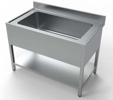 Combisteel Extra Wide Single Pot Wash Catering Sink 1500mm - 7333.1305 Pot Wash Sinks Combisteel   