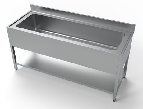 Combisteel Extra Wide Single Pot Wash Catering Sink 1800mm - 7333.1310 Pot Wash Sinks Combisteel   
