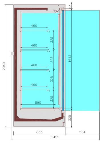 Combisteel Wall Mounted Unit Jax 2.0 - Remote - 7350.0085 Refrigerated Merchandisers Combisteel   