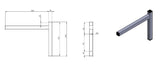 Combisteel Permanent Bracket Single 300 - 7412.0730 Combisteel Accessories & Spare Parts Combisteel   