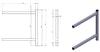 Combisteel Permanent Bracket Double 400 - 7412.1731 Combisteel Accessories & Spare Parts Combisteel   
