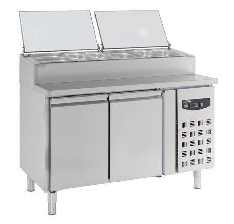 Combisteel Saladette 2 Doors 6X1/3GN Container - 7450.0102 Saladette Counters Combisteel   