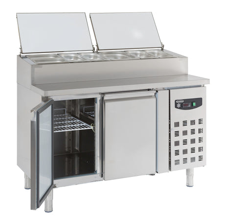 Combisteel Saladette 2 Doors 6X1/3GN Container - 7450.0102 Saladette Counters Combisteel   