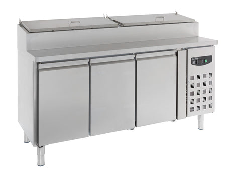 Combisteel Saladette 3 Doors 8X1/3GN Container - 7450.0104 Saladette Counters Combisteel   