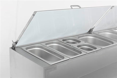 Combisteel Saladette 3 Doors 8X1/3GN Container - 7450.0104 Saladette Counters Combisteel   