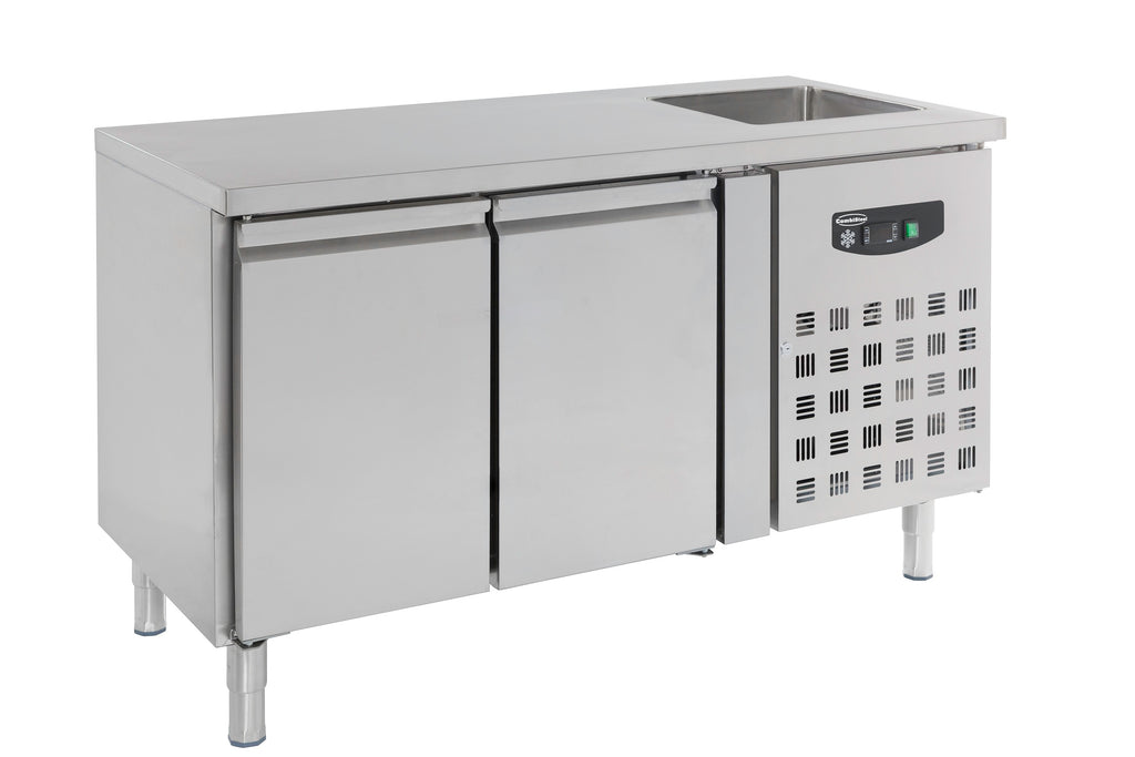 Combisteel 700 Refrigerated Counter Sink 2 Doors - 7450.0210 Refrigerated Counters - Double Door Combisteel   