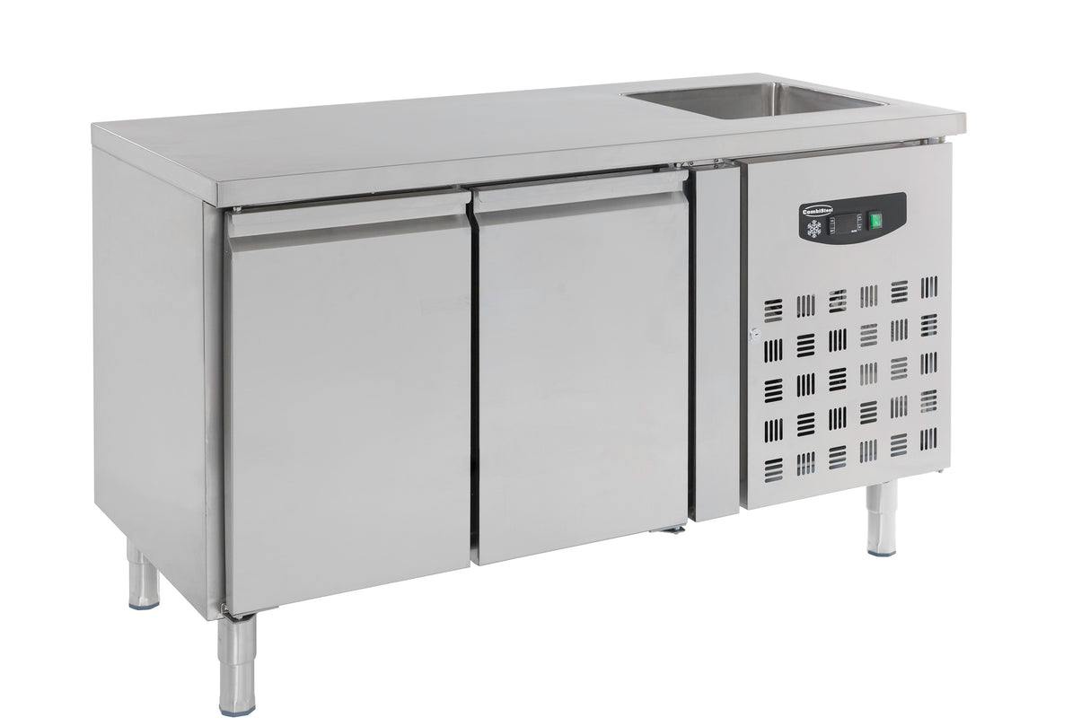 Combisteel 700 Refrigerated Counter Sink 2 Doors - 7450.0210 Refrigerated Counters - Double Door Combisteel   