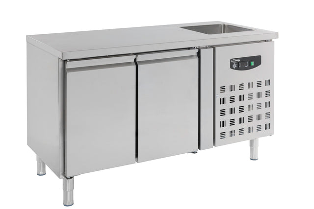 Combisteel 700 Refrigerated Counter Sink 2 Doors - 7450.0210 Refrigerated Counters - Double Door Combisteel   